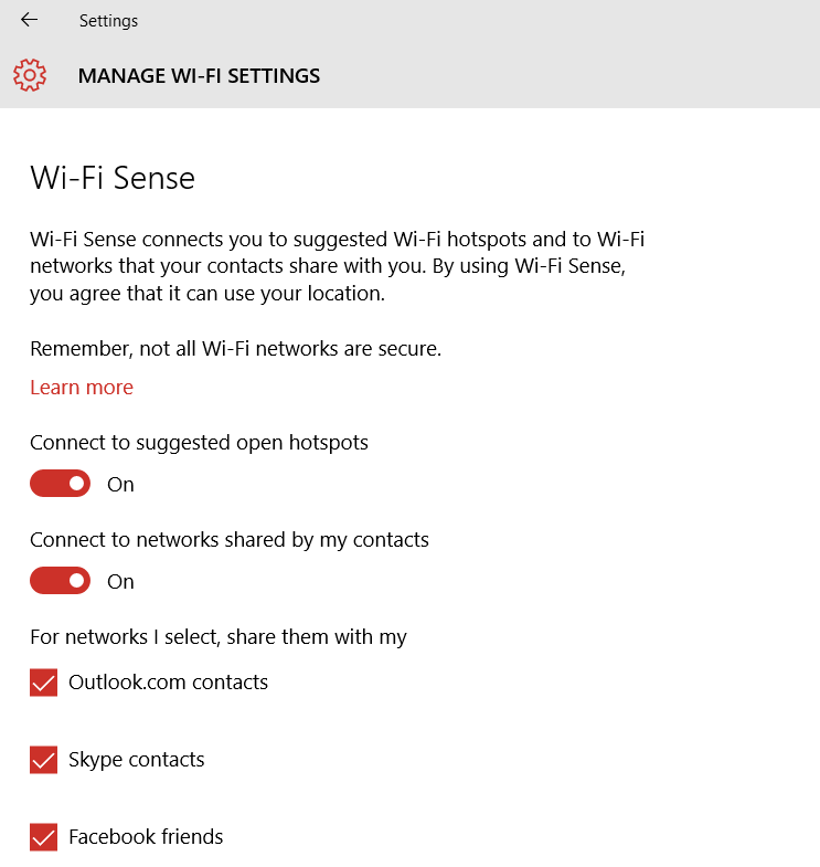 Wi-Fi Sense - PARANETUK